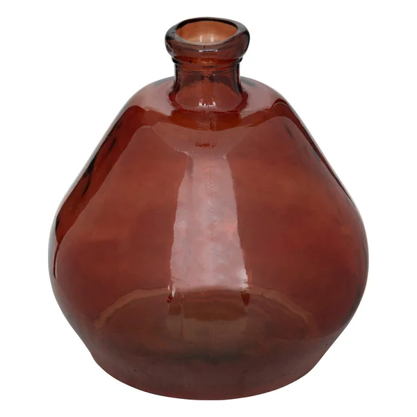 VASE ROND VERRE RECYCLE ULY AMBRE D.45CM