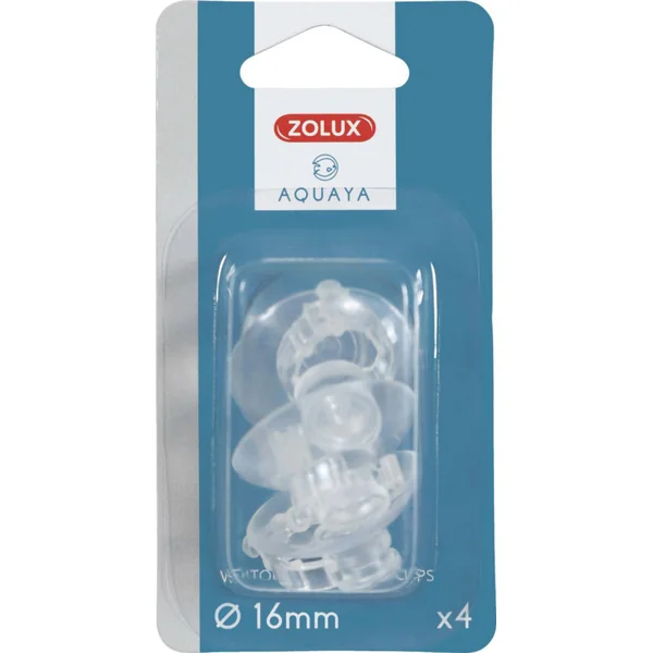 Ventouses aquatiques pour tuyau aquarium coloris transparent Zolux 16 mm - x 4