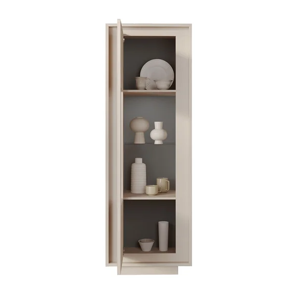 Vitrine moderne coloris cachemire Rosine
