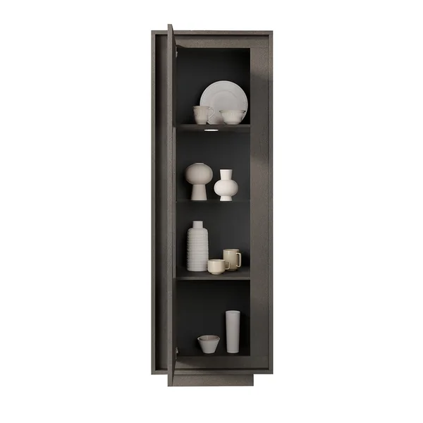 Vitrine moderne coloris lave Rosine