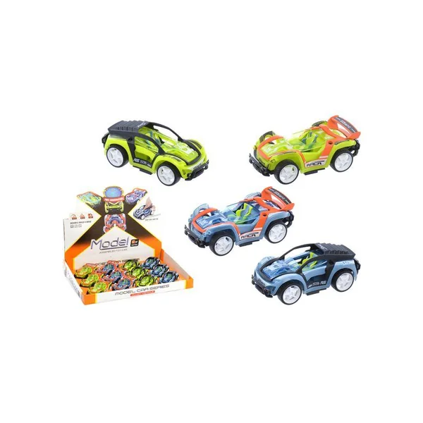 VOITURE RETROFRICTION 11X6X3CM BICOLORE