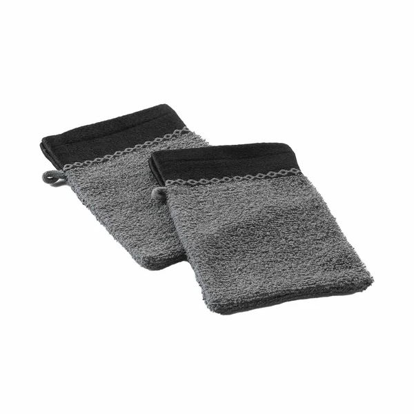 Éponge unie 450 g/m² liteau jacquard confort moelleux, anthracite
