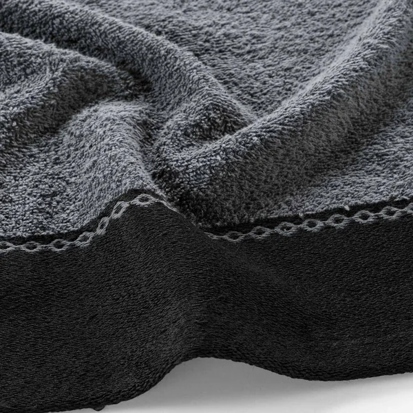 Éponge unie 450 g/m² liteau jacquard confort moelleux, anthracite